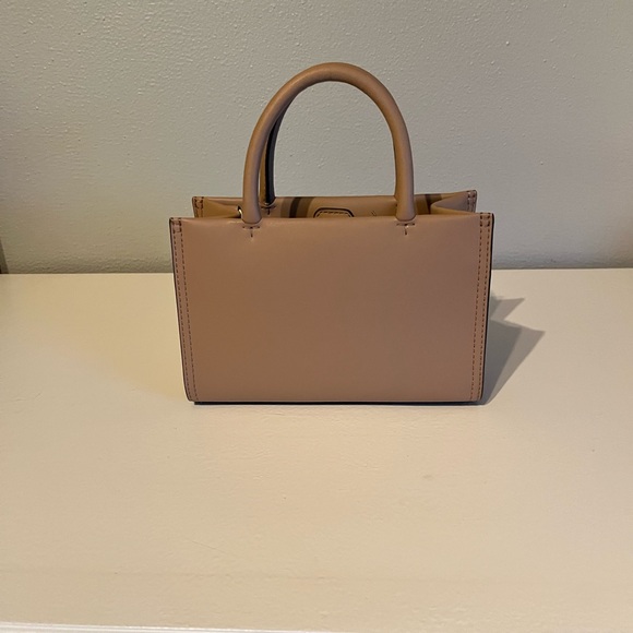 Tory Burch Tan Mini Bag with Structured Shape and Top Handle - Picture 4 of 9